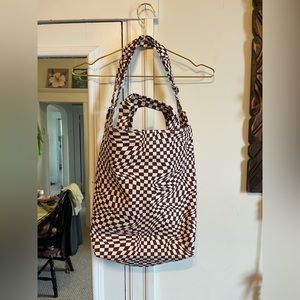 BAGGU wavy check duck bag tote 👜